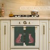 JFFTLL Trendy Preppy Pink Cute Leopard Kitchen Towels, Funky Retro