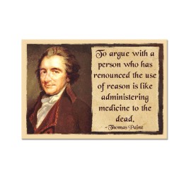 Unbranded To Argue with a Person Who has Renounced Reason Refrigerator Magnet