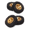 1 Inch RC Tires Brass Wheel Hub Rubber RC Car