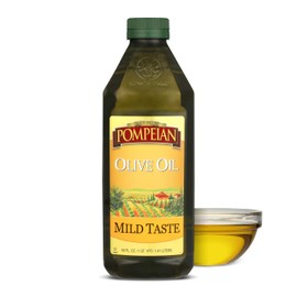 Pompeian Mild Taste Olive Oil, High Heat Cooking, Baking & Sauteing, High Smoke Point, 48 Fl Oz