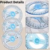 3 Pcs Protractor Circle Protractor, 360 Degree Protractor Angle Measure