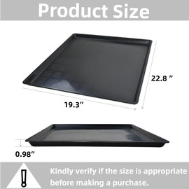 FEICHANGHAO 2 Pack Oil Change Drain Pan, Plastic Mini Fridge Drip Tray for Mini Fridges Air Conditioners Machinery, Oil Drain Pans for Changing Oil