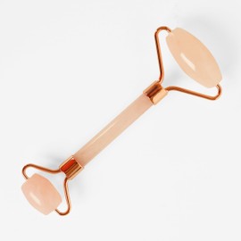 Naissance Rose Quartz Face Roller | Facial Massage Tool for Women, Men, Gua Sha