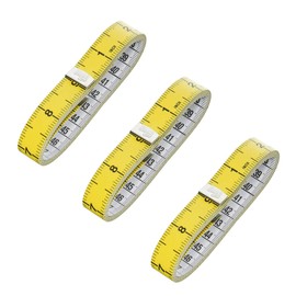 3 Pcs Soft Tape Measure Sewing, Sewing Tailor Cloth Ruler, Double-Sided Measuring Soft Tape Measure, for Measure Chest, Waist Circumference (60inch/150cm)