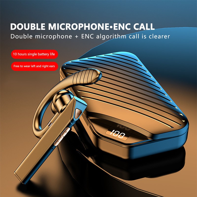 K3 Business Bluetooth Earphone Noise Reduction Single Ear Wrap Around