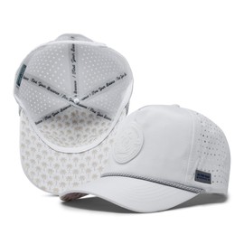 Alter Ego Traveler Splash Performance Hat – Lightweight, Breathable, Water-Resistant Adjustable Cap for Running, Workout, Golf, or Everyday Use (Men & Women) - White