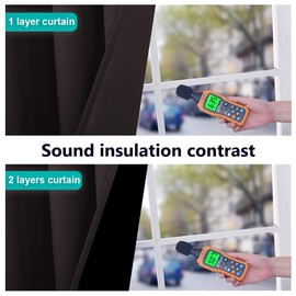 NICETOWN Extra Wide Patio Door Curtain, Super Heavy-Duty Thermal Sliding Glass Door Lined Drape, Privacy Assured 100% Blackout Window Treatment(Brown, 1 Panel, 70 inches W x 63 inches L)