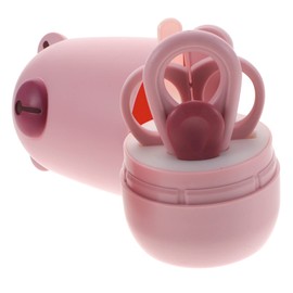 Kisangel 1set Nail Care Kit Nail Clippers Tweezers for Safe Grooming Adorable Storage Case for Newborns and Easy to Use