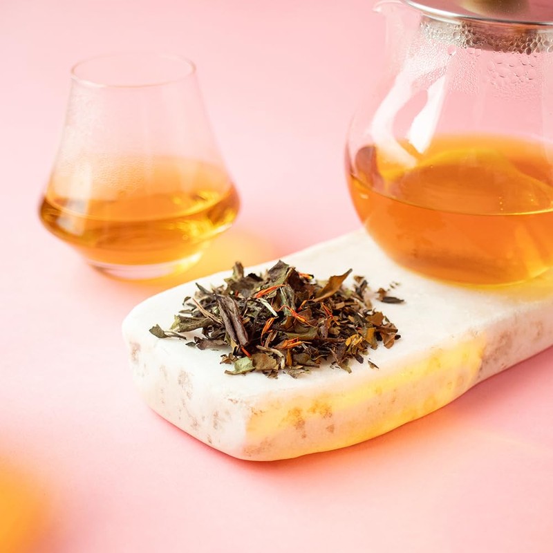 Organic Positively Tea Company, White Champagne Raspberry White Tea, Loose