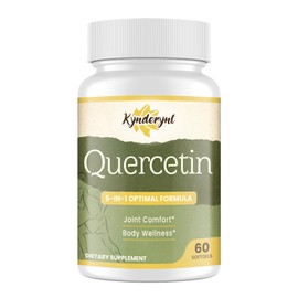 Kynderynl Liposomal Quercetin 1000mg with Turmeric, Grape Seed & Non-Acidic Vitamin C – Joint Function & Flexibility Supplement – Vegan Softgels – 60 Softgels