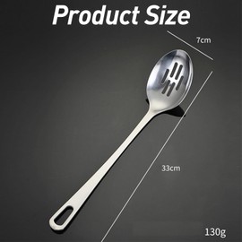 Slotted Spoon Stainless Steel Cooking Spoon Kitchen Serving Spoon
