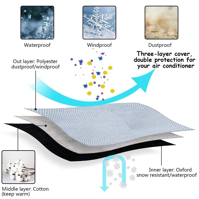 Indoor Air Conditioner Cover AC Unit Window Cover for Inside