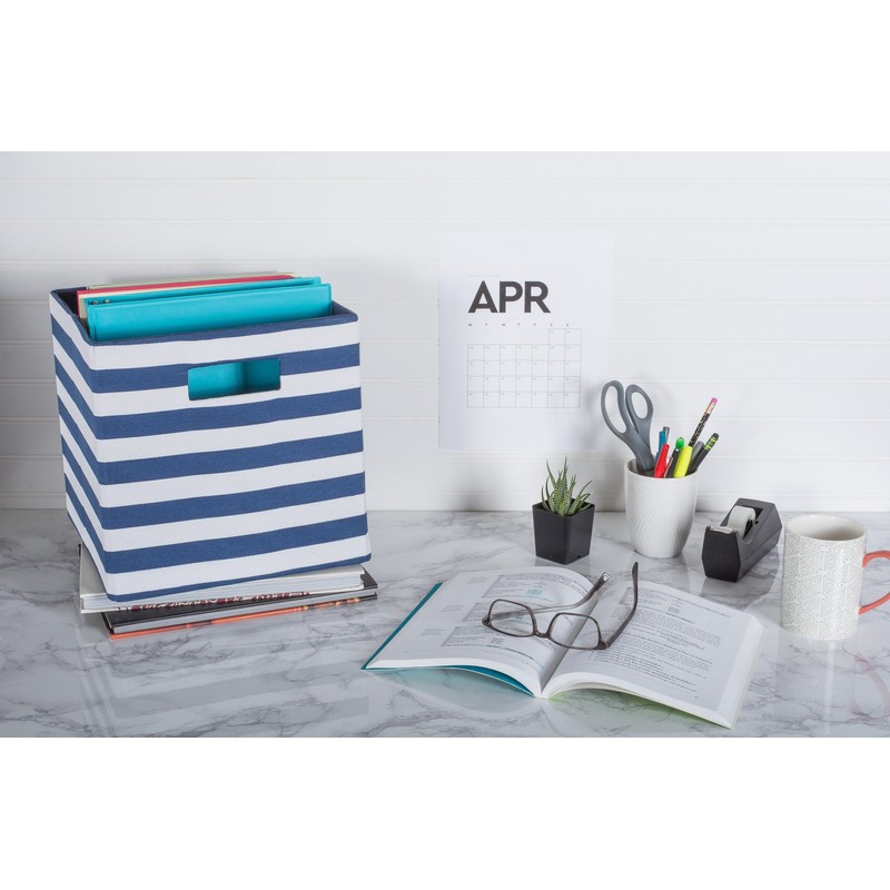 DII Foldable Fabric Storage Container for Nurseries, Offices, Closets, Home