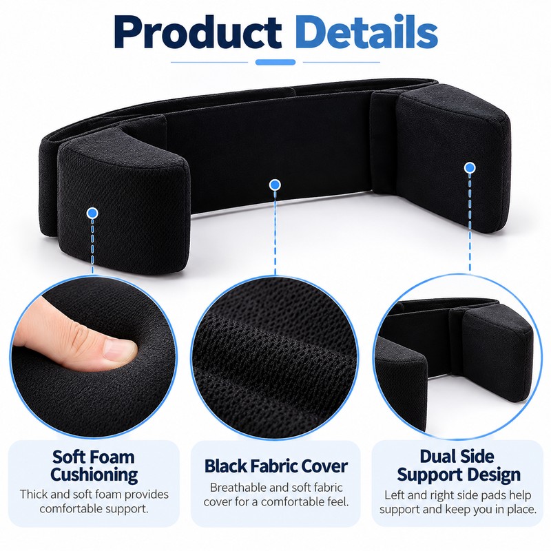 Wheelchair Side Support Pad with Adjustable Side Plate – Lateral