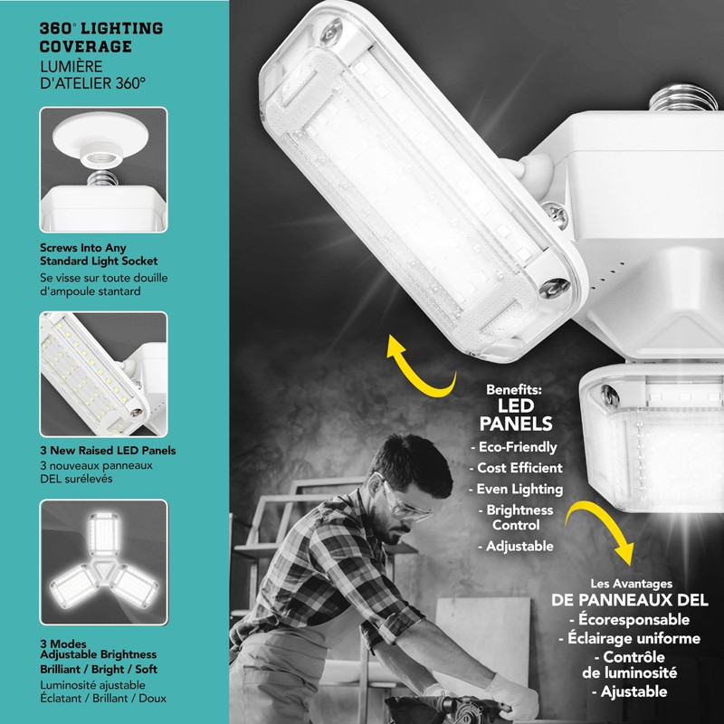 TRIBURST SHOPLIGHT PRO 360 LED Garage Lights - LED Light