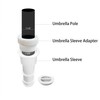 JILINWEI White Pool Umbrella Stabilizer Adapter,Threaded Adapter Sleeves ONLY Fits