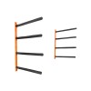 4-Capacity Adjustable Padded Arm Wall Mounted Kayak Storage Rack 400
