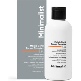 Champú para cabello dañado y encrespado Complejo reparador de enlaces maleicos al 3,5% Con aceite de argán, ceramidas y aceite de coco Para mujeres y hombres 8,5 onzas líquidas / 250 ml