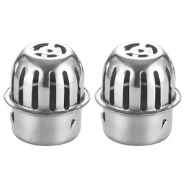 NACX 75mm / 2.9” Stainless Steel Dome Floor Drain Cover, Round Shape Floor Drain Strainer for Home Bathroom Yard Balcony, 2Pcs