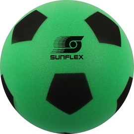 Sunflex Soft Football Green | Foam Football for Indoor and Outdoor | Soft Football 20 cm | Softball for Children from 36 Months | Foam Ball Indoor and Outdoor