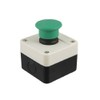 Sourcingmap AC 240V 3A Green Momentary Mushroom Push Button Switch