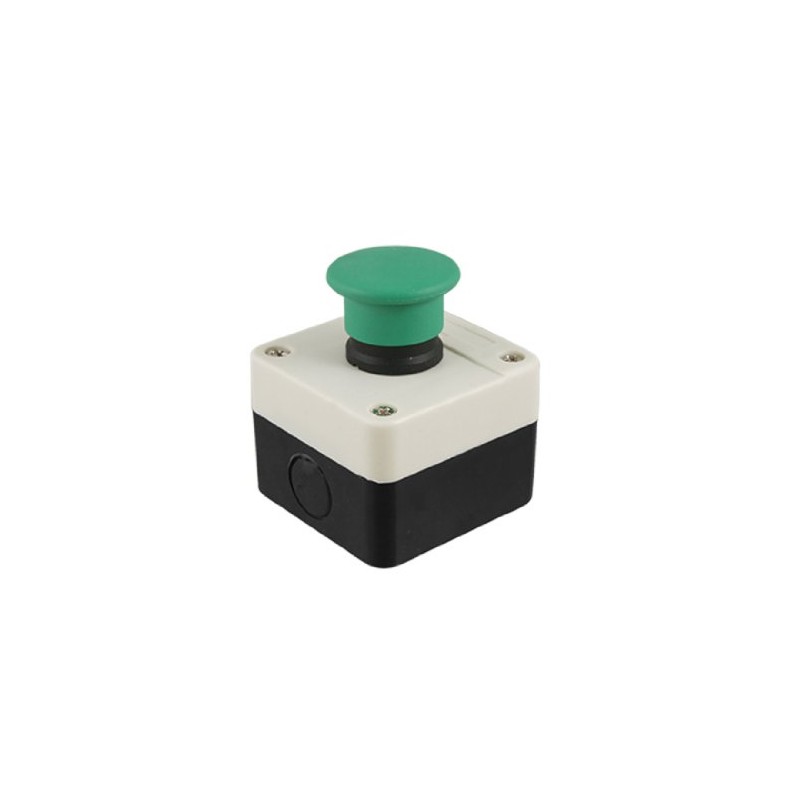 Sourcingmap AC 240V 3A Green Momentary Mushroom Push Button Switch