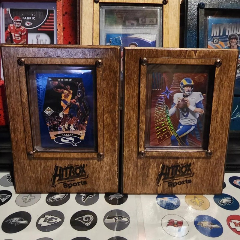 HitBoxSports Card Display UV Protected Plexglass Card Frame toploader included