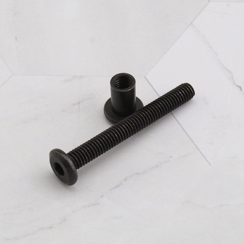 eMagTech 10pcs M6x50mm Flat Head Binding Bolt Screw Post Carbon