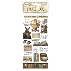 Stamperia - Rub-on for Scrapbooks, Albums, Cards, Bullet Journals and More, Easily Transfer Images onto Paper and Other Surfaces, Perfect for Crafts and Gifting (Alterego - Books)