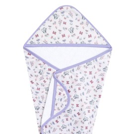 Premium Knit Hooded Bath Towel "Minnie Mouse's Bowquet" by Copper Pearl