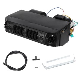 Air Conditioning Evaporator Assembly, 12V 2 Vents 3 Speed Max Air Volume 600 CFM, Underdash A/C Air Conditioner Cooling Unit 32 Pass 4 Way Coil for Car Truck