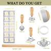 8 Pcs Ravioli Mold Set Include Ravioli Maker Press ，Dough