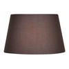 Oaks Lighting Cotton Drum Shade, 14-inch, Fabric, Mushroom Brown