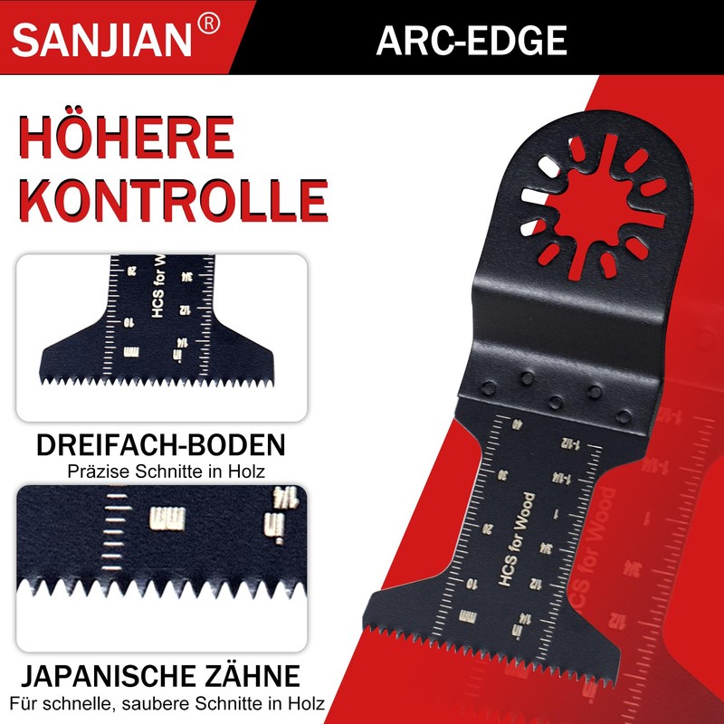 Saw Blades Kit, 122-Piece Oscillating Multitool Saw Blade Accessory Set,