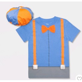 Blippi T Shirt & Hat Boy Girl Toddler Costume Pajama Top Tee Youtube Size 5T