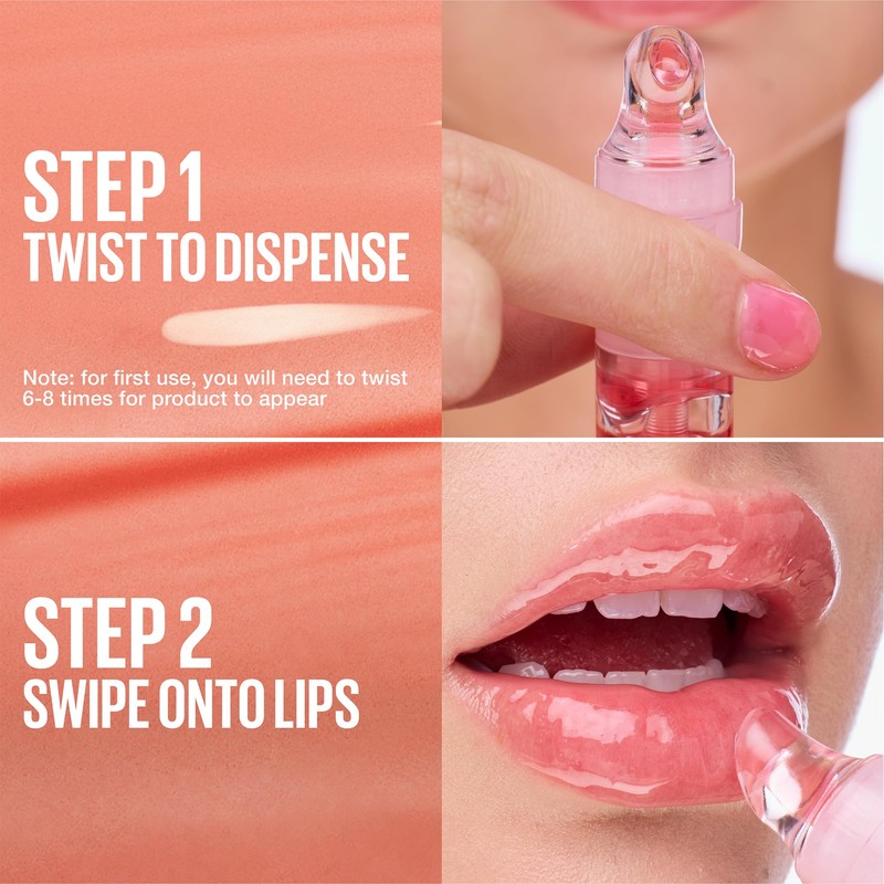 Maybelline Lip Gloss, Lifter Gel Click Pen with Passionfruit Oil,