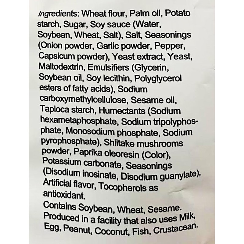 BBQ Flavor Wheat Crackers, Artificially Flavored, 2.8 oz (80g),4 Packs