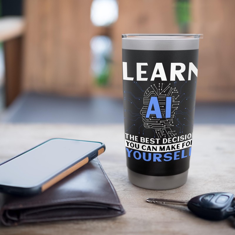 Artificial Intelligence Algorithm Programmer AI Developer Stainless Steel Insulated Tumbler