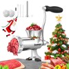 Huanyu Manual Meat Grinder-Heavy Duty Stainless Steel, Hand Crank Grinding