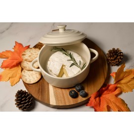 BRIE BAKER, CREAM, WOOD SPREADER, BIRCHBARK