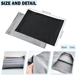 NHTJTHE 2pcs Multifunctional Scarf Loop Scarf Windproof Winter Loop Scarf Neckerchief Warm Sports Scarf Neck Warmer for Skiing Motorcycle Bicycle Jogging Running Outdoor Sports, a