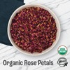 J MAC BOTANICALS Organic Rose Petals, (16 oz) Certified USDA