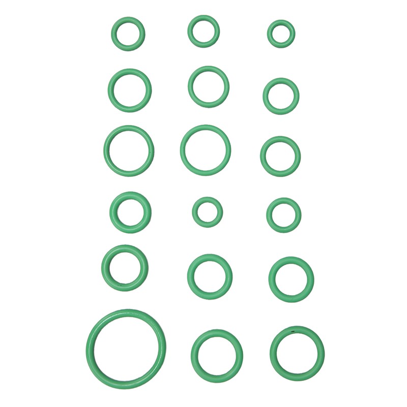 225pcs Car Air Conditioner Seal Ring Kit 18‑Compartment AC O