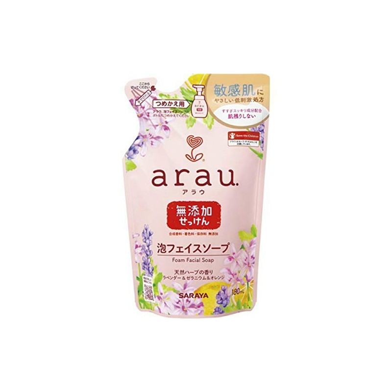 arau arau. Foam Face Soap Liquid Natural Herb Refill 180ml