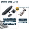 Sayayo Slide Gate Latch Bolt Safety Door Lock with Padlock
