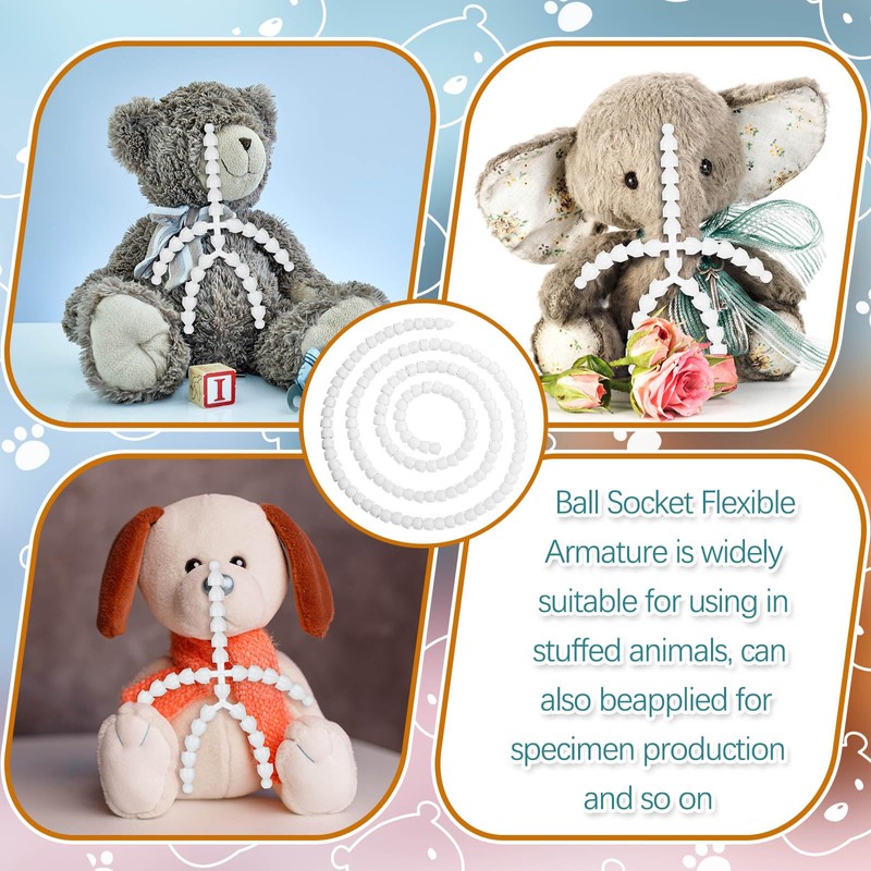 Maitys 144 Pieces Doll Armature Set with 4Y and 4X