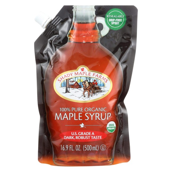 Pure Organic Maple Syrup;Grade B, Pouch