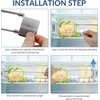 4 Pack Adjustable Stainless Steel RV Refrigerator Tension Rods, Extendable