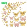 TangQ 72 Mariposas Decorativas, 3 Estilos Y 3 Tamaños