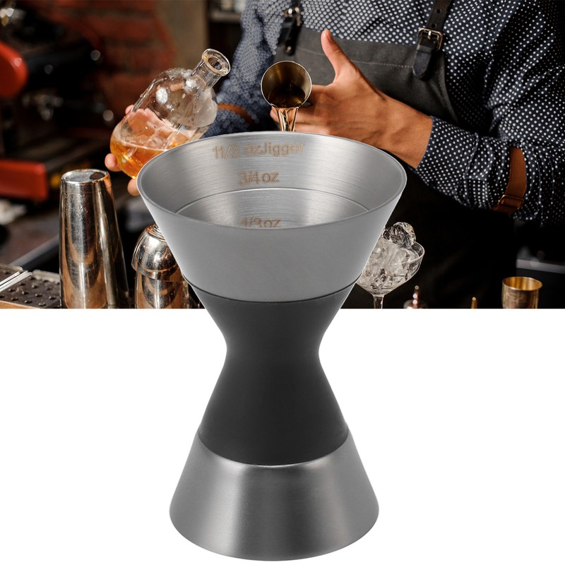 Cocktail Jigger Double Sided Stainless Steel Shot Measure Jigger with